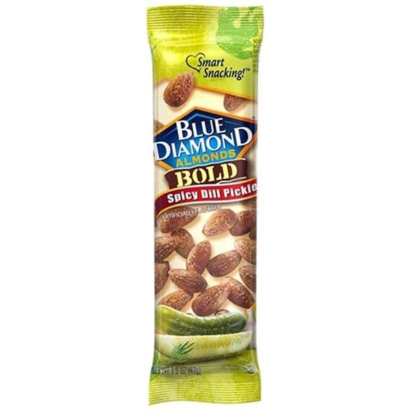 Blue Diamond BOLD Series Almonds, Spicy Dill Pickle Flavor, 15 oz Tube